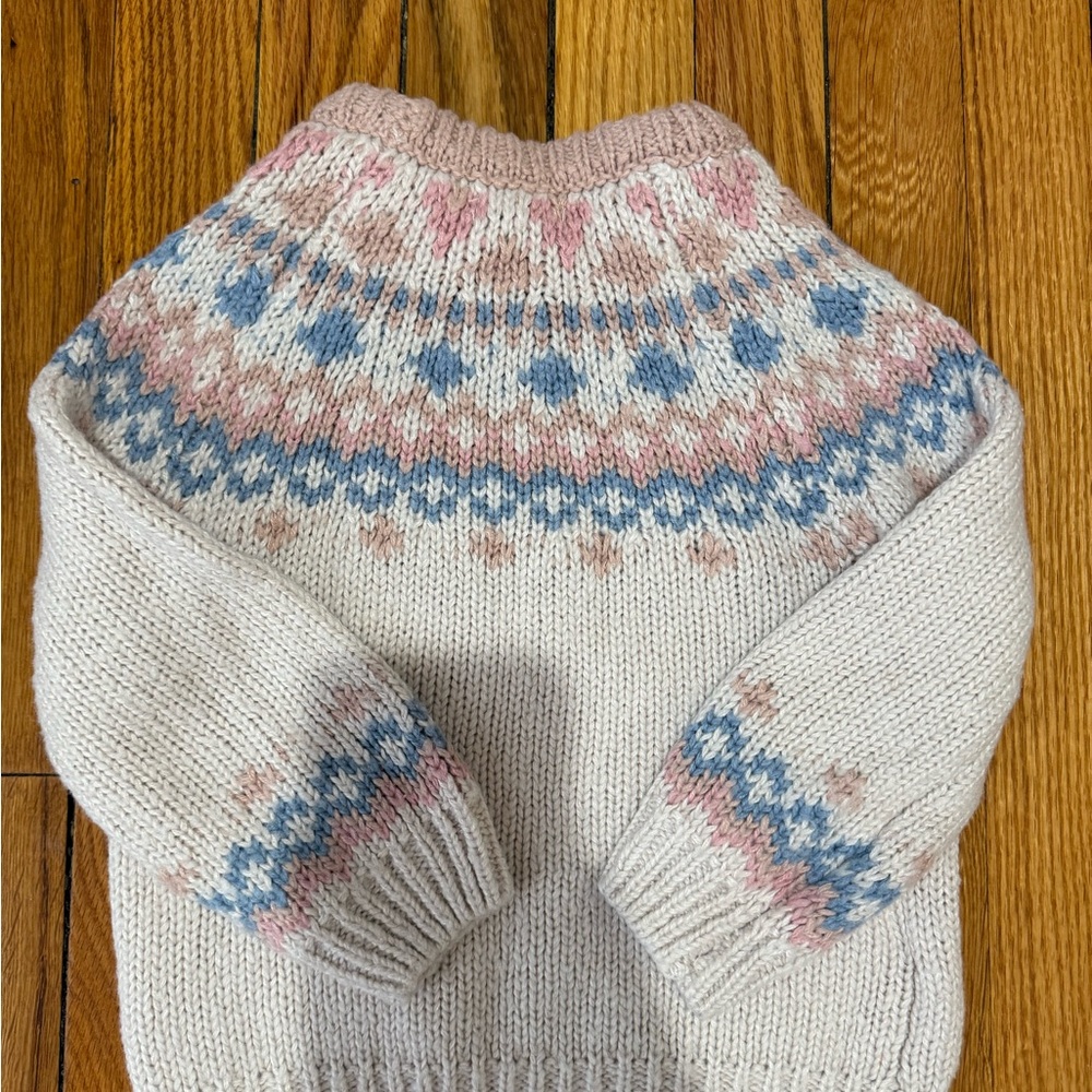 Women's Multicolor Patterned Sweater - Picture 3 of 3